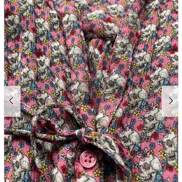 Zadig & Voltaire Y2K Reevas Liberty Skull Candy Dress Size Medium - Picture 8 of 13